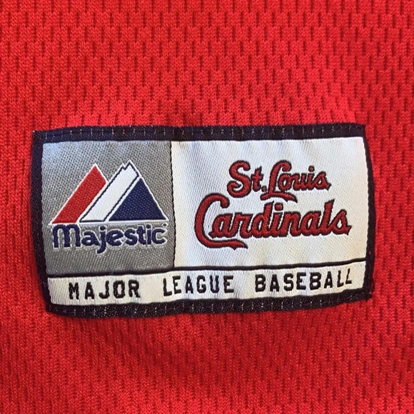Majestic St Louis Cardinals Stitched on Logos Jersey Large - Picture 4 of 9